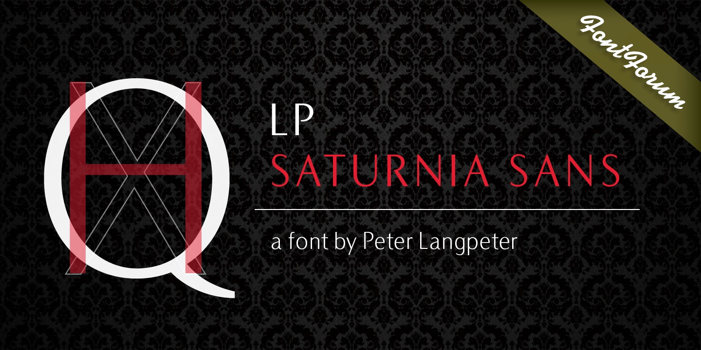 Пример шрифта LP Saturnia #2